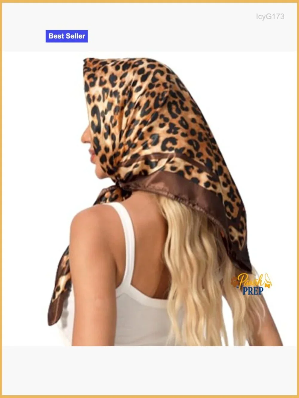 Silk-like Square Scarf 35in Multifunctional Hair Neck Bag Scarf Bandana